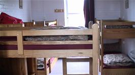 Our room in the Annexe at Cheddar Youth Hostel